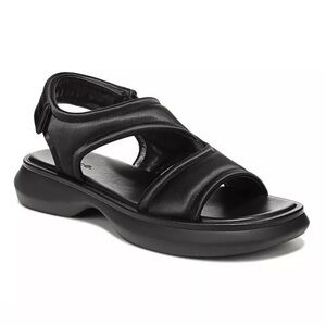 Vince Women's Fresca Black Strappy Slingback Sport Sandals Size 9.5